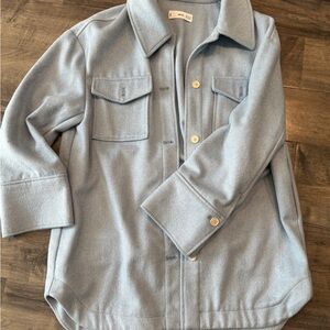 Mango Light Blue Kids Pea Coat